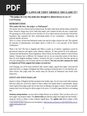 do judges make law essay pdf do judges make law essay